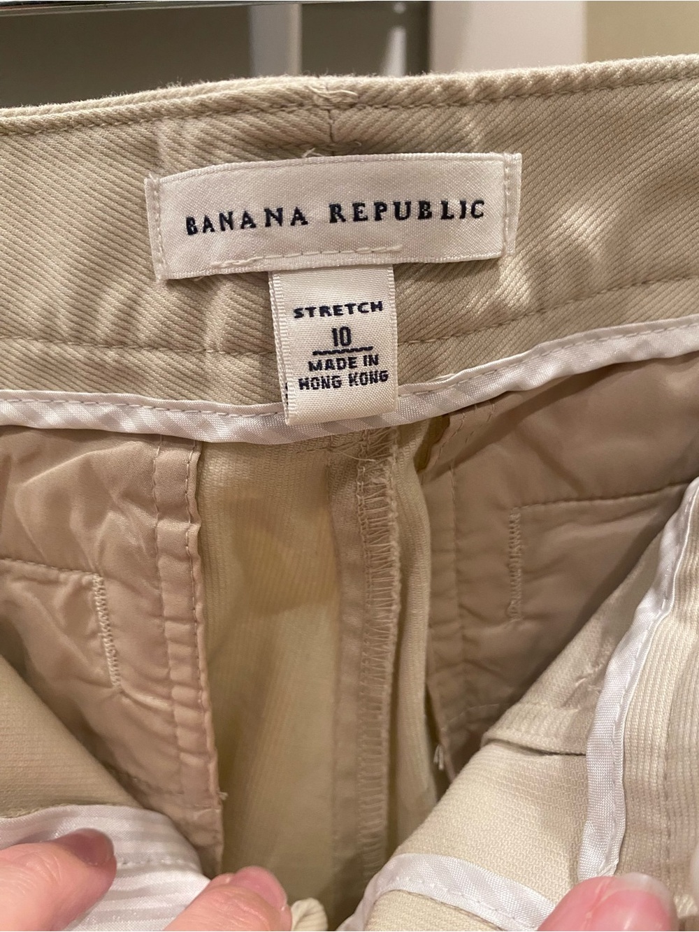 Women’s Banana Republic Beige Wool Jacket in Large with Size 10 Khaki Pant - Picture 5 of 14